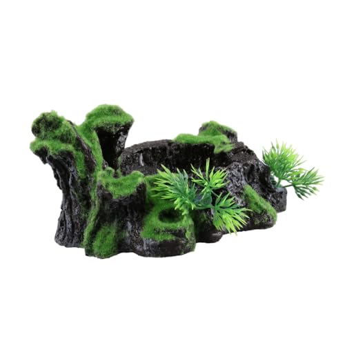 TOYZFRIENDY Künstliche Wurzel mit Fluchtloch Reptilien Unterschlupf aus Harz Aquarium Landschaftsdekorations Element für Terrarien und Aquarien von TOYZFRIENDY