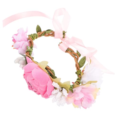 TOYZFRIENDY Leichtes Blumenhalsband für Katzen und Hunde Komfortables Stoffhalsband mit Süßem Blumenkranz Hautfreundliches Haustier Accessoire für Fotoshootings und Festliche Anlässe von TOYZFRIENDY