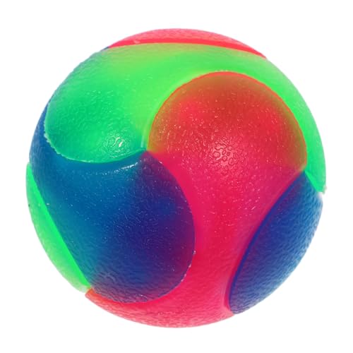 TOYZFRIENDY Leuchtender Elastischer Hundespielzeugball für Kleine Hunde und Katzen Interaktives aus Sicherem Material Gefertigtes Trainingsspielzeug mit The Dark Funktion für Bessere von TOYZFRIENDY