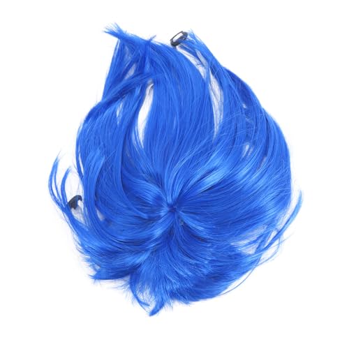 TOYZFRIENDY Lustige Haustier Perücke für Katzen und Hunde Kreatives Kostüm Accessoire Bequemes Langlebiges Design für Karneval Fotoshooting und Alltag und Sicher Blau von TOYZFRIENDY
