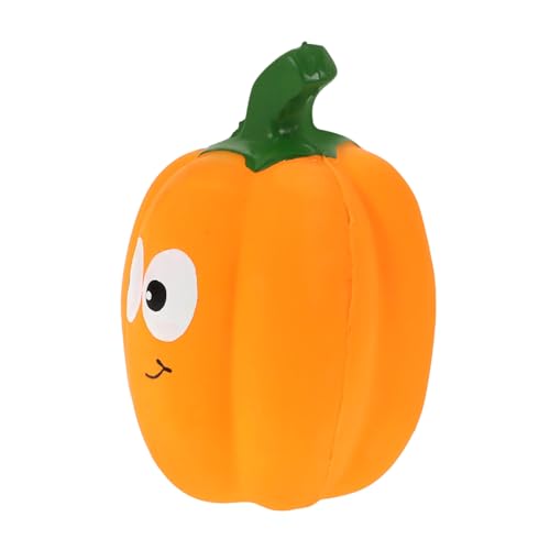 TOYZFRIENDY Lustiges Hundespielzeug aus Langlebigem Latex mit Quietscher Kürbisform für Halloween Interaktives Kauspielzeug und Edukatives für Kleine und Große Hunde von TOYZFRIENDY