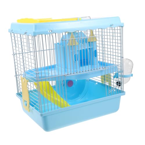 TOYZFRIENDY Luxuriöser Hamsterkäfig mit Integriertem Futter Trinksystem Mehrstöckiges Maushaus für Zwerghamster Tragbarer Reisekäfig mit Wasserspender und Futternapf Aktives Gehege für Kleine TOYZFRIENDY Luxuriöser Hamsterkäfig mit Integriertem Futter Trinksystem Mehrstöckiges Maushaus für Zwerghamster Tragbarer Reisekäfig mit Wasserspender und Futternapf Aktives Gehege für Kleine von TOYZFRIENDY