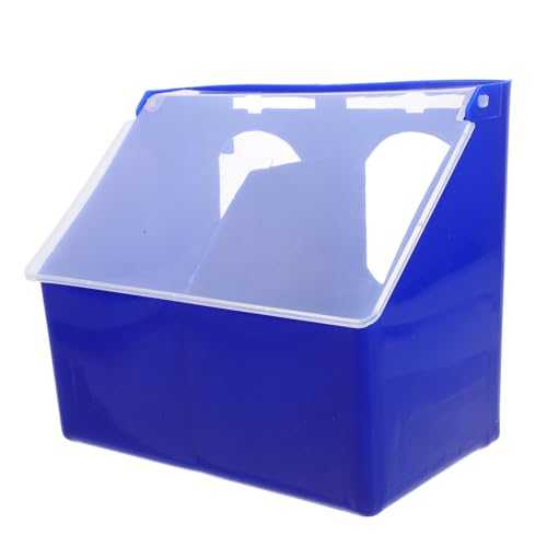 TOYZFRIENDY Multifunktionale Hängebox Futterspender Für Papageien Hühnerfutter Futternapf Für Tauben Taubenfutterkäfig Wasserspender Für Hühner Wasserbecher Für Tauben Taubentränke Blue Pp von TOYZFRIENDY