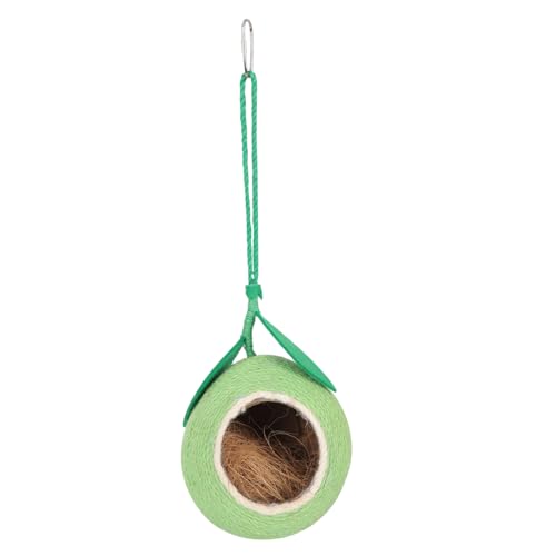 TOYZFRIENDY Natürliches Kokosnussschalen vogelhaus für Papageien Wetterfestes Outdoor nistnest mit Großem Innenraum und Belüftung für Vögel Wie Wellensittiche und Zebrafinken Langlebiges von TOYZFRIENDY