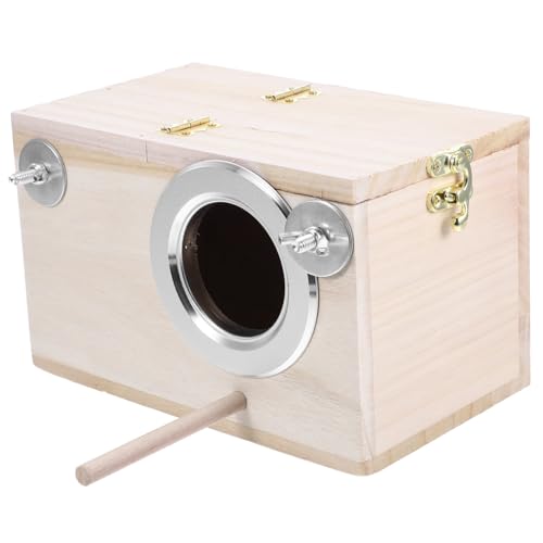TOYZFRIENDY Nistkasten aus Holz für Wellensittiche und Kleine Vögel Abnehmbar Geräumig Stilvolles Vogelhaus für Zucht und Brut Geeignet für Finken Agaporniden Nymphensittiche Praktisches TOYZFRIENDY Nistkasten aus Holz für Wellensittiche und Kleine Vögel Abnehmbar Geräumig Stilvolles Vogelhaus für Zucht und Brut Geeignet für Finken Agaporniden Nymphensittiche Praktisches von TOYZFRIENDY