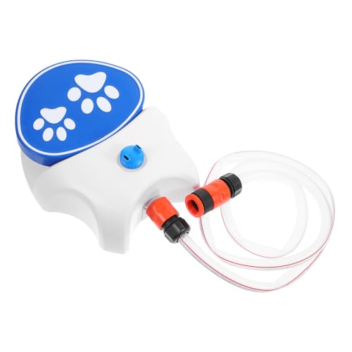 TOYZFRIENDY Outdoor Hundetränke mit Fußpedal Tragbarer Hundewasserspender für Draußen Integrierter Schlauch Automatische Wasserversorgung Robustes Design für Garten und Unterwegs von TOYZFRIENDY