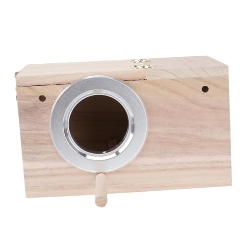 TOYZFRIENDY Papageien Brutbox Holz Nistkasten mit Klarsichtfenster Vogelhaus für Kleine Vögel Naturschutz und Wetterfest Vogelbeobachtung Nistmaterial Geeignet TOYZFRIENDY Papageien Brutbox Holz Nistkasten mit Klarsichtfenster Vogelhaus für Kleine Vögel Naturschutz und Wetterfest Vogelbeobachtung Nistmaterial Geeignet von TOYZFRIENDY