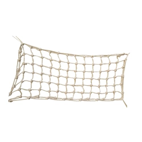 TOYZFRIENDY Papageien Kletternetz aus Robustem Hanfseil Langlebiges Pet Hanging Net für Mittelgroße und Große Vögel Beißfestes Kauspielzeug Bewegung und Spielspaß im Käfig von TOYZFRIENDY