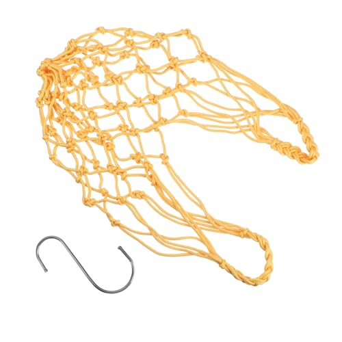 TOYZFRIENDY Parrot Foraging Bag Toy Langlebiger Nylon Mesh Futterbeutel mit Gelb mit Haken Einsetzbar für Papageien Hennen und Geflügel Praktisch für Zuhause und Bauernhof TOYZFRIENDY Parrot Foraging Bag Toy Langlebiger Nylon Mesh Futterbeutel mit Gelb mit Haken Einsetzbar für Papageien Hennen und Geflügel Praktisch für Zuhause und Bauernhof von TOYZFRIENDY