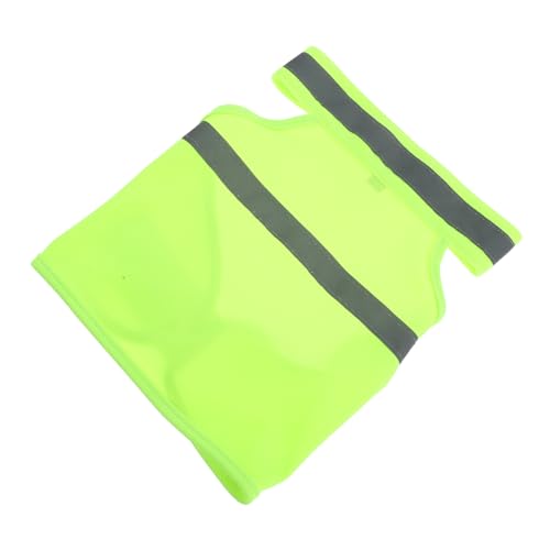 TOYZFRIENDY Reflektierende Atmungsaktive Sicherheitsweste für Hunde Verstellbar Fluoreszierend Gelb Sommerkleidung für Spaziergänge Joggen Wandern S von TOYZFRIENDY