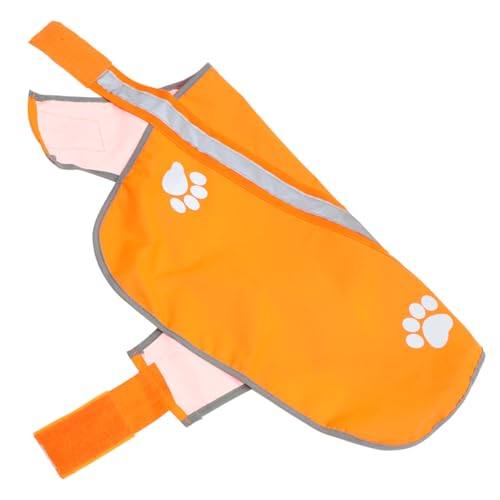 TOYZFRIENDY Reflektierende Hundeweste aus Robustem Oxford Stoff Verstellbar für bei Outdoor Aktivitäten als Warnweste und Schutzweste für Spaziergänge und Wanderungen von TOYZFRIENDY