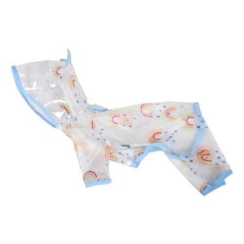TOYZFRIENDY Regenmantel Für Haustiere Hunderegenmantel Durchsichtiger Regenponcho Für Hunde Hunderegenmantel Mittelgroße Hunderegenjacke Welpenregenmantel wasserdichte von TOYZFRIENDY