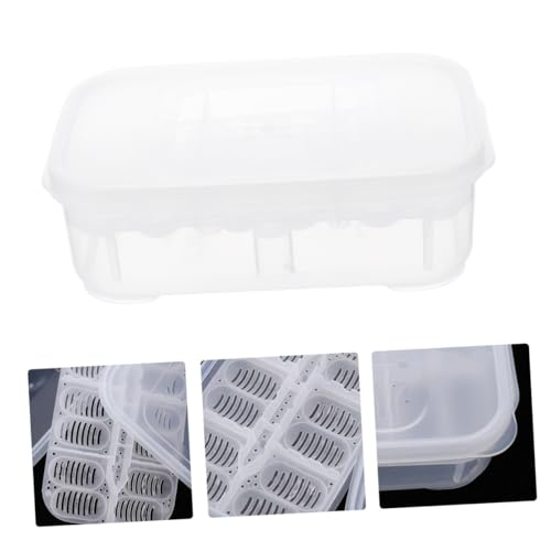 TOYZFRIENDY Reptilien Brutkasten Transparent Hatching Box mit Doppelter Trennung Abnehmbar für Geckos Schlangen Eidechsen Leicht Tragbar Robustes Material für Reptilienzucht und Inkubation TOYZFRIENDY Reptilien Brutkasten Transparent Hatching Box mit Doppelter Trennung Abnehmbar für Geckos Schlangen Eidechsen Leicht Tragbar Robustes Material für Reptilienzucht und Inkubation von TOYZFRIENDY