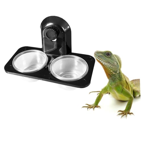 TOYZFRIENDY Reptilien Futterschale und Wasserschale aus Doppelfachiger Napf mit Schraubverschluss Robust Transparent Geeignet für Kleine Echsen und Schildkröten Leicht zu Reinigen TOYZFRIENDY Reptilien Futterschale und Wasserschale aus Doppelfachiger Napf mit Schraubverschluss Robust Transparent Geeignet für Kleine Echsen und Schildkröten Leicht zu Reinigen von TOYZFRIENDY