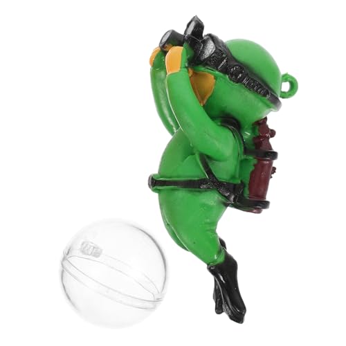 TOYZFRIENDY Schwimmender Taucher Aquarium Dekor PVC Figur Taucher Deko für Aquarien Zubehör Authentisches Mini Tauchermotiv Lebensechte Details für Fischbecken Unterwasserlandschaft von TOYZFRIENDY