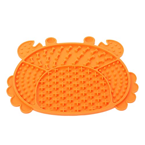 TOYZFRIENDY Silikon Hund Slow Feeder Futtermatte Anti rutsch Haustier Langsames Fressen Pad mit Strukturierter Oberfläche und Abgerundeten Ecken rutschfeste Futtermatte zum Gesunden Füttern von TOYZFRIENDY