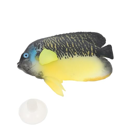 TOYZFRIENDY Simulation Angelfisch Aquarium Deko Künstlicher Fisch Tank Dekoration Umweltfreundliches Plastik Leicht Kompakt für Garnelenbecken und Glaswassertank Schadstofffrei geeignet von TOYZFRIENDY