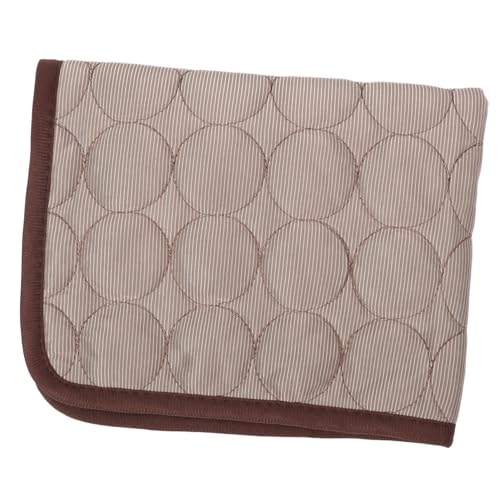 TOYZFRIENDY Sommerliche Haustiermatte Kühlfunktion Atmungsaktiv Bequem für Hunde Katzen Faltbar Praktisch für Sofa Körbchen Auto S Farbe Kaffee von TOYZFRIENDY