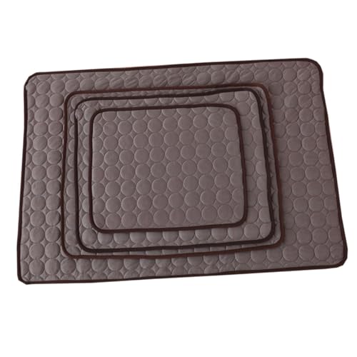 TOYZFRIENDY Sommermatte Cool Haustiermatte Pfote schlafend hundebetten Hundekühlungspads Hund kühlmatte Futtermatten für Hunde Sommer kühlmatte kleine Haustierkühlmatte Kaffee von TOYZFRIENDY