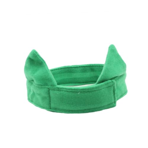 TOYZFRIENDY St Patricks Day Haustier Kostüm Set Grün Baumwolle Kopfband Gürtel Bequem Atmungsaktiv Festliche Hunde Katzen Accessoires für Party Festlichkeiten von TOYZFRIENDY