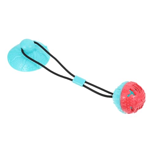 TOYZFRIENDY TPR Hundekauspielzeug mit Saugnapf Interaktiver Beißball zum Selbstspielen Energiespendendes Zerrspielzeug für Welpen und Hunde Zahnreinigung Langlebig und Vielseitig Einsetzbar von TOYZFRIENDY
