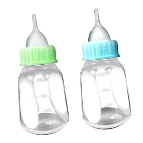 TOYZFRIENDY Teiliges Haustier Aufzuchtflaschen mit Sauger für Welpen und Kätzchen Transparentes Futterfläschchen mit Präziser Leicht zu Reinigen und Handlich für Kleine Tiere von TOYZFRIENDY