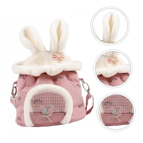 TOYZFRIENDY Tragbare Haustier Tragetasche mit Mesh Design Atmungsaktiv und Komfortabel für Hamster Eichhörnchen Kaninchen Outdoor Reisetasche für Kleine Tiere Schultertasche Rosa TOYZFRIENDY Tragbare Haustier Tragetasche mit Mesh Design Atmungsaktiv und Komfortabel für Hamster Eichhörnchen Kaninchen Outdoor Reisetasche für Kleine Tiere Schultertasche Rosa von TOYZFRIENDY