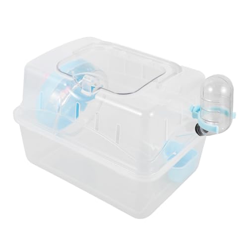 TOYZFRIENDY Transparenter Hamsterkäfig Tragbar mit Futter und Wasserversorgung Multifunktional Kleintier Transportbox für Hamster und Kleine Nager Outdoor Geeignet TOYZFRIENDY Transparenter Hamsterkäfig Tragbar mit Futter und Wasserversorgung Multifunktional Kleintier Transportbox für Hamster und Kleine Nager Outdoor Geeignet von TOYZFRIENDY