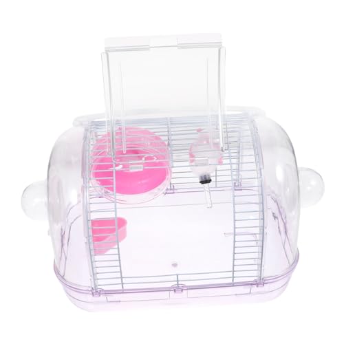 TOYZFRIENDY Transparenter Hamsterkäfig Tragbarer Kleintier Transportbehälter mit Komfortablem Design für Sicheren Außentransport von Hamstern Igeln und Nagetieren Helles Rosa Wetterbeständig TOYZFRIENDY Transparenter Hamsterkäfig Tragbarer Kleintier Transportbehälter mit Komfortablem Design für Sicheren Außentransport von Hamstern Igeln und Nagetieren Helles Rosa Wetterbeständig von TOYZFRIENDY