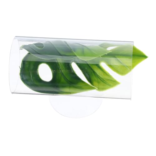 TOYZFRIENDY Transparentes Aquarium Tunnel Versteck für Kampffische und Garnelen Leicht zu Reinigen Stabil Geeignet für Guppys Skalare Flusskrebse Aquarium Fisch Garnelenversteck Großes Dekor von TOYZFRIENDY