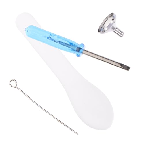 TOYZFRIENDY Urnen Trichter Set Teilig Mini Trichter mit Schraubendreher Löffel für Aschebefüllung Cremationsschmuck Anhänger Zubehör Kompakt Leicht für Kleine Öffnungen von TOYZFRIENDY