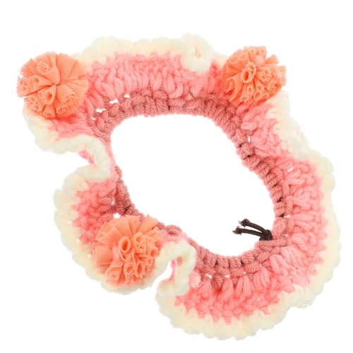 TOYZFRIENDY Verstellbares Dekoratives Katzen Hundehalsband mit Blumenmotiv Leichtes Atmungsaktives Welpenhalsband für Festliche Anlässe Modisches Accessoire für Haustiere von TOYZFRIENDY