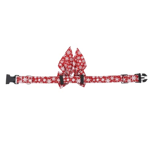 TOYZFRIENDY Verstellbares Haustierhalsband mit Großer Weihnachts Schleife Leichtes Katzen und Hundehalsband Dekorative Necktie für Festliche Haustierkostüme Angenehm und Schonend für von TOYZFRIENDY