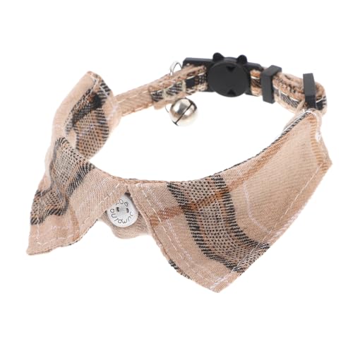 TOYZFRIENDY Verstellbares Katzenhalsband mit Kariertem Design Stilvoll und Hautfreundlich Langlebig und Waschbar Geeignet für Große Katzen und Festliche Anlässe Wie Feiertage und Partys von TOYZFRIENDY