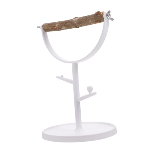 TOYZFRIENDY Vogel Trainingsständer aus Holz mit Plastikbasis Bissfestes Kauspielzeug und Sitzstange für Mittelgroße und Große Vögel Wie Papageien Wellensittiche und Hühner Fördert TOYZFRIENDY Vogel Trainingsständer aus Holz mit Plastikbasis Bissfestes Kauspielzeug und Sitzstange für Mittelgroße und Große Vögel Wie Papageien Wellensittiche und Hühner Fördert von TOYZFRIENDY