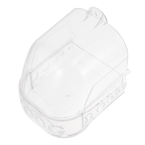 TOYZFRIENDY Vogelbadewanne für Käfig Innen Multifunktionale Transparente Vogelwanne als Vogelbad und Papageienbadewanne Robuste für Gesunde Gefiedervögel von TOYZFRIENDY