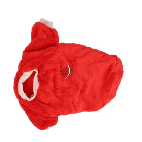 TOYZFRIENDY Warmer Hundemantel mit Lustigem Obstmuster und Bequem Geeignet für Kleine bis Mittelgroße Hunde als Kostüm und Winterbekleidung für Haustiere bei Festen und Feiertagen von TOYZFRIENDY