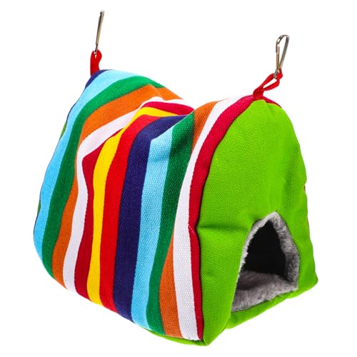 TOYZFRIENDY Warmhaltendes Doppellöchriges Papageiennest Hängematte aus Strapazierfähigem Material Atmungsaktives Vogelbett für Wellensittiche und Kleine Vögel Schlafzelt für Käfig und TOYZFRIENDY Warmhaltendes Doppellöchriges Papageiennest Hängematte aus Strapazierfähigem Material Atmungsaktives Vogelbett für Wellensittiche und Kleine Vögel Schlafzelt für Käfig und von TOYZFRIENDY