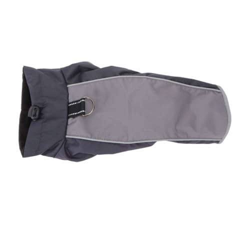 TOYZFRIENDY Wasserdichter Hundemantel mit Warmem Fleecefutter Reflektierend Winddicht Outdoor Winterjacke für Kleine Hunde S Schwarz für bei Regen und Schnee von TOYZFRIENDY