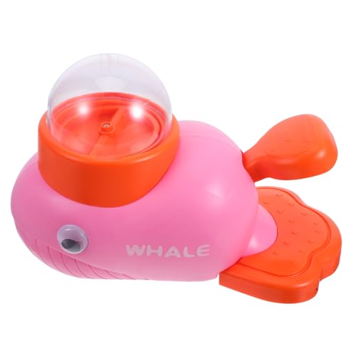 TOYZFRIENDY Whale Shaped Dog Treat Dispenser Toy Interactive Puzzle Feeder mit Button Langsames Füttern Langlebiges Abs Material Kontrollierte Portionierung für Training und Gesunde für Kleine von TOYZFRIENDY