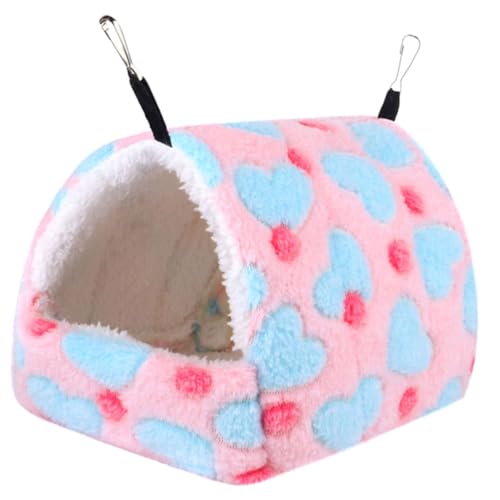 TOYZFRIENDY Winterliche Hamsterhängematte aus Weichem Fleece Hängendes Haustierbett für Kleine Nager Warmes und Sicheres Hamsterzubehör für Käfige für Zwerghamster und Kleintiere TOYZFRIENDY Winterliche Hamsterhängematte aus Weichem Fleece Hängendes Haustierbett für Kleine Nager Warmes und Sicheres Hamsterzubehör für Käfige für Zwerghamster und Kleintiere von TOYZFRIENDY