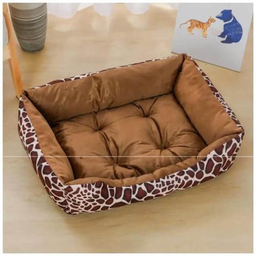 TPIONEER Bett für Hunde und Katzen, quadratisch, Plüschhütte, mittelgroße und kleine Hunde, Schlafsofa, Kissen, beruhigendes Hundebett, Haus, Haustierbedarf, Zubehör TPIONEER Bett für Hunde und Katzen, quadratisch, Plüschhütte, mittelgroße und kleine Hunde, Schlafsofa, Kissen, beruhigendes Hundebett, Haus, Haustierbedarf, Zubehör von TPIONEER