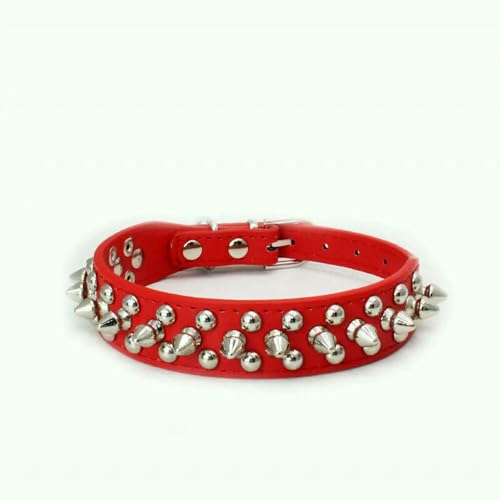TPIONEER Gepolstertes Hundehalsband mit Bissschutz, Sport-Halsband mit Nieten und Spikes für kleine, mittelgroße und große Bulldoggen, Möpse und große Hunde von TPIONEER
