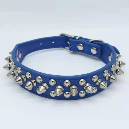 TPIONEER Gepolstertes Hundehalsband mit Bissschutz, Sport-Halsband mit Nieten und Spikes für kleine, mittelgroße und große Bulldoggen, Möpse und große Hunde von TPIONEER