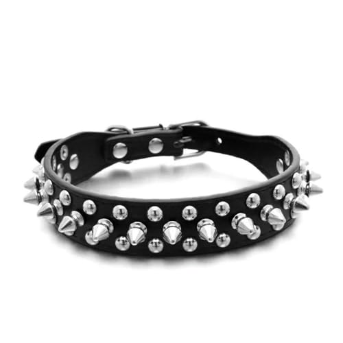 TPIONEER Gepolstertes Hundehalsband mit Bissschutz, Sport-Halsband mit Nieten und Spikes für kleine, mittelgroße und große Bulldoggen, Möpse und große Hunde TPIONEER Gepolstertes Hundehalsband mit Bissschutz, Sport-Halsband mit Nieten und Spikes für kleine, mittelgroße und große Bulldoggen, Möpse und große Hunde von TPIONEER