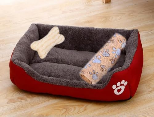 TPIONEER Großes Hundebett für Haustiere, warmes Haus, bonbonfarbenes quadratisches Nest, Haustierzwinger für kleine, mittelgroße und große Hunde, Katzen, Welpen, Hundekörbe in Übergröße TPIONEER Großes Hundebett für Haustiere, warmes Haus, bonbonfarbenes quadratisches Nest, Haustierzwinger für kleine, mittelgroße und große Hunde, Katzen, Welpen, Hundekörbe in Übergröße von TPIONEER