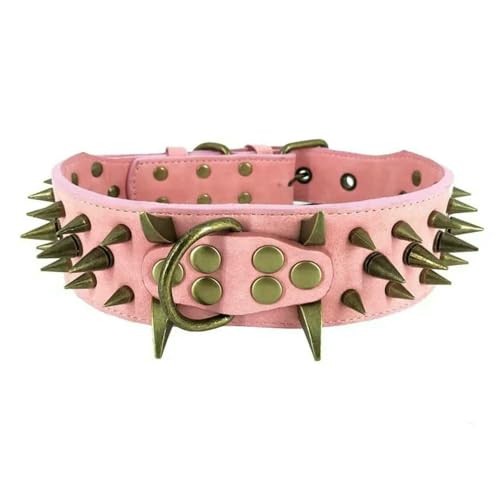 TPIONEER Hundehalsband aus PU-Leder mit Spikes, große Hundehalsbänder, langlebig, gepolstert, für mittelgroße bis große Hunde, Französische Bulldogge TPIONEER Hundehalsband aus PU-Leder mit Spikes, große Hundehalsbänder, langlebig, gepolstert, für mittelgroße bis große Hunde, Französische Bulldogge von TPIONEER