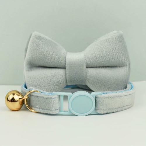 TPIONEER Katzenhalsband mit Schleife, verstellbar, Sicherheitshalsband für Haustiere, Samt, verhindert Ersticken der Katze TPIONEER Katzenhalsband mit Schleife, verstellbar, Sicherheitshalsband für Haustiere, Samt, verhindert Ersticken der Katze von TPIONEER