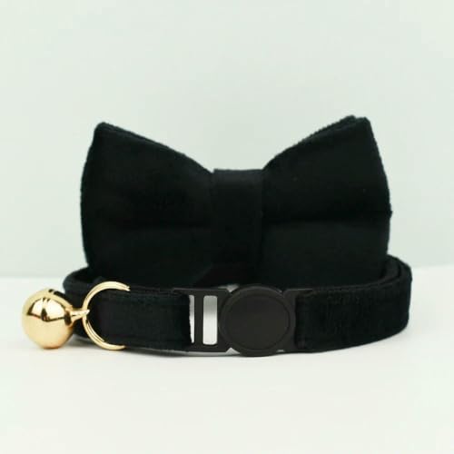 TPIONEER Katzenhalsband mit Schleife, verstellbar, Sicherheitshalsband für Haustiere, Samt, verhindert Ersticken der Katze TPIONEER Katzenhalsband mit Schleife, verstellbar, Sicherheitshalsband für Haustiere, Samt, verhindert Ersticken der Katze von TPIONEER