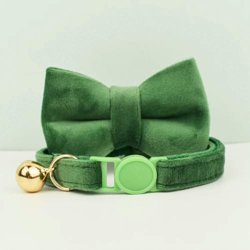 TPIONEER Katzenhalsband mit Schleife, verstellbar, Sicherheitshalsband für Haustiere, Samt, verhindert Ersticken der Katze TPIONEER Katzenhalsband mit Schleife, verstellbar, Sicherheitshalsband für Haustiere, Samt, verhindert Ersticken der Katze von TPIONEER